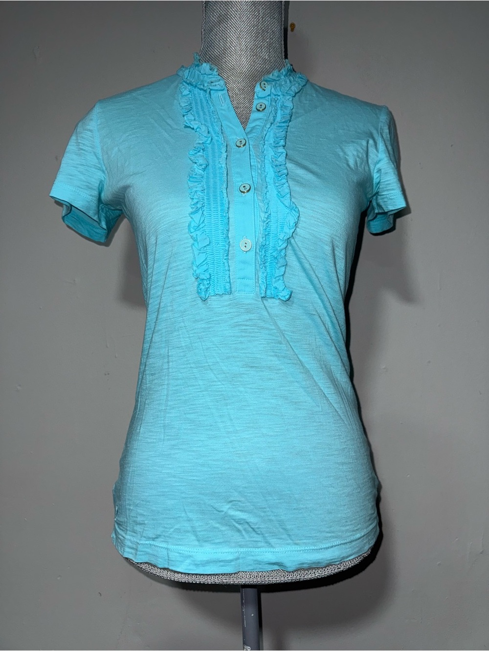 Lilly Pulitzer  Short-Sleeve Top - Light Aqua